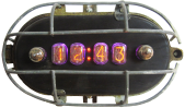Nixie clock from old Bully lamp Nummer34.com