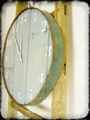 scrap wood clock Nummer34.com